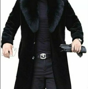 Tngan long faux fur coat NWT